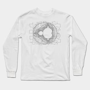 Traveling Salesman Mandelbrot Long Sleeve T-Shirt